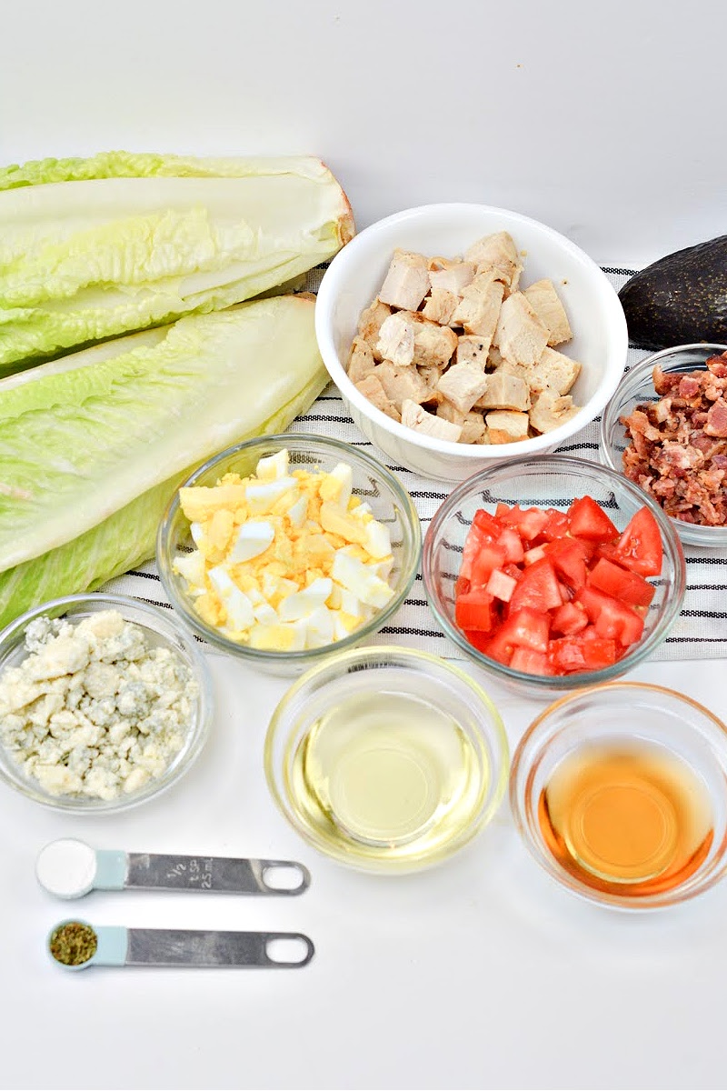 Ingredients needed to make Keto Cheesecake Factory Chopped Salad