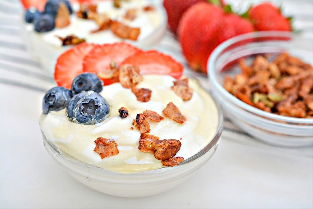 Keto Creamed Cottage Cheese with Honey