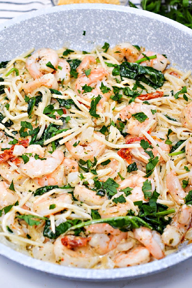 Keto Tuscan Shrimp