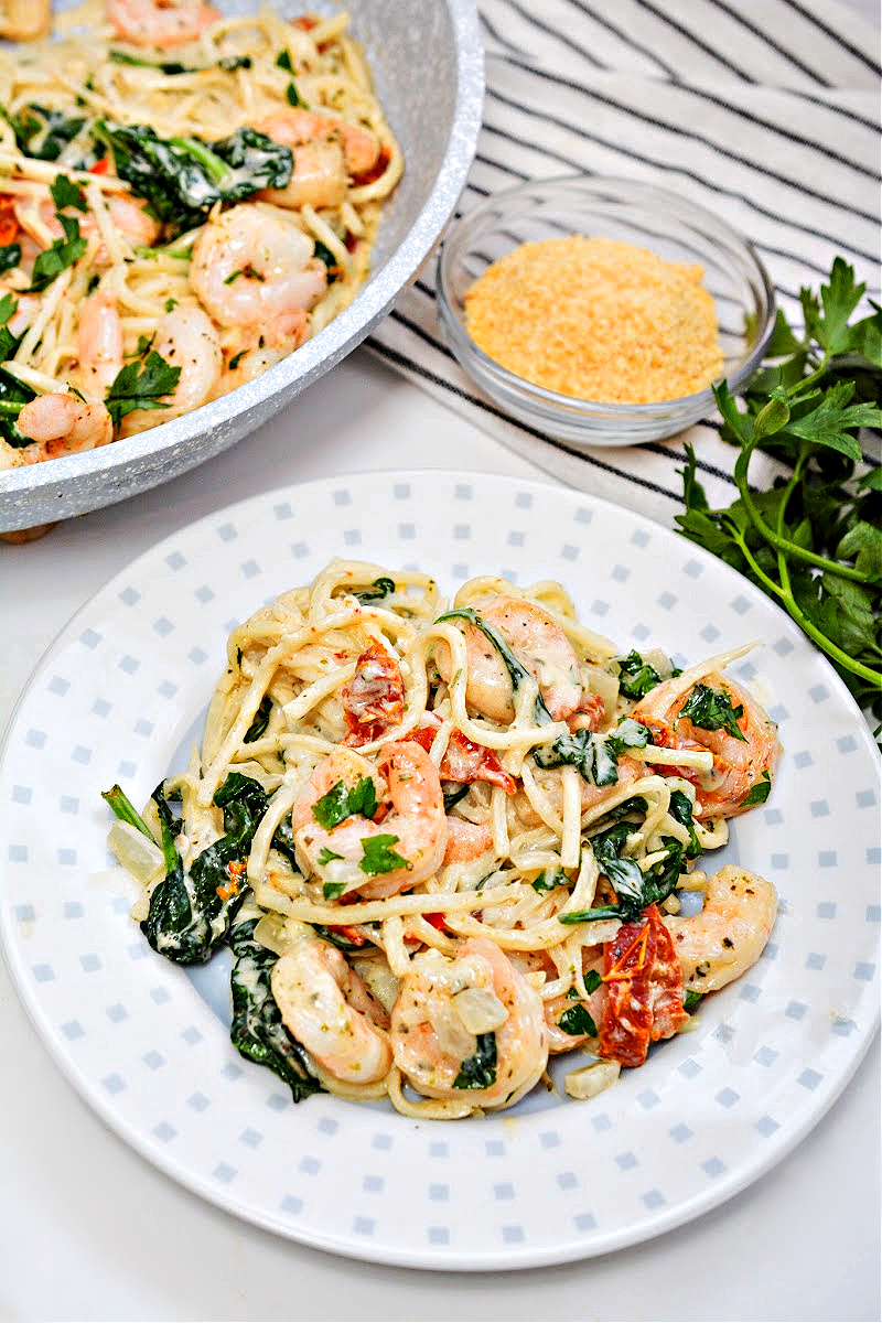 Keto Tuscan Shrimp