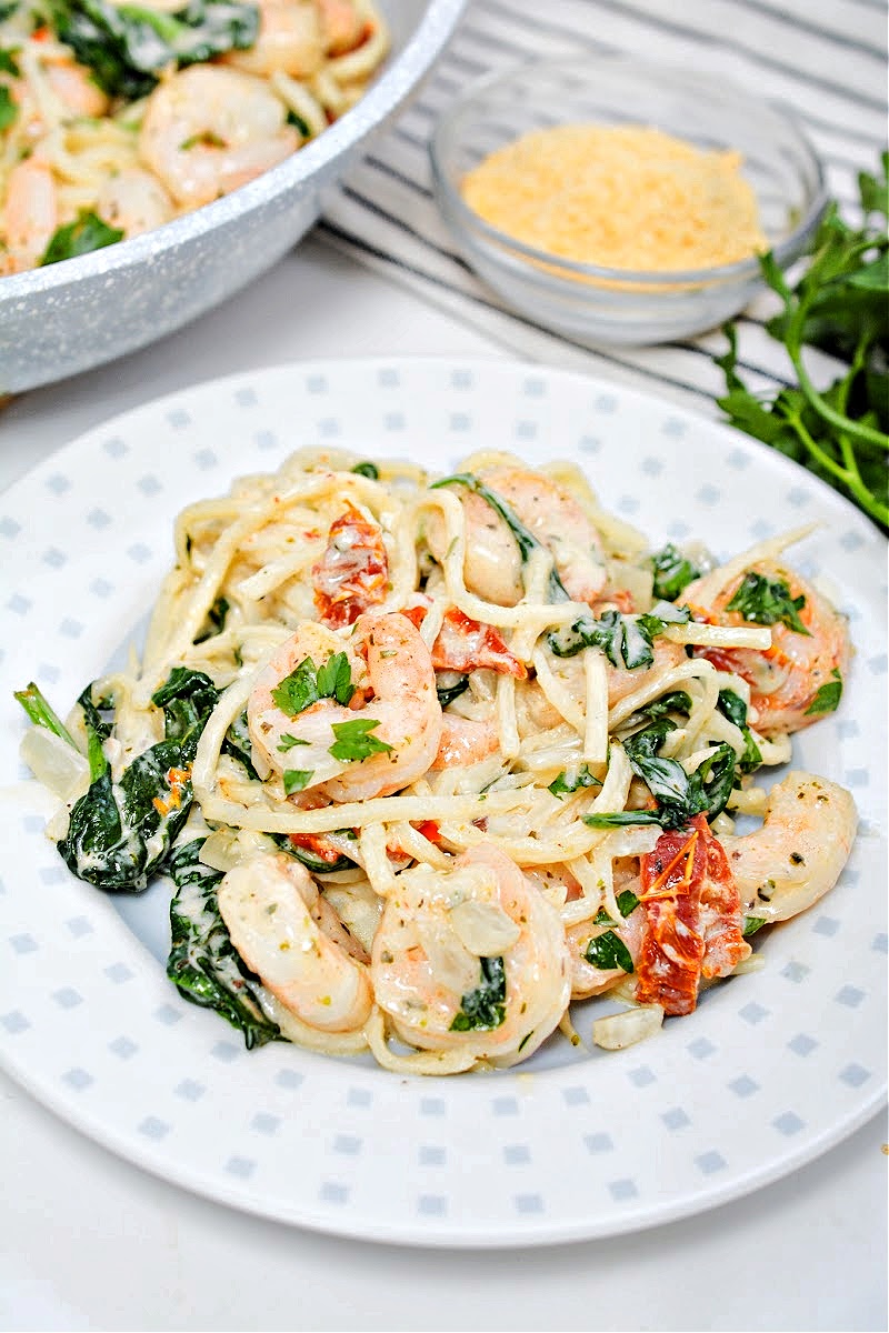 Keto Tuscan Shrimp