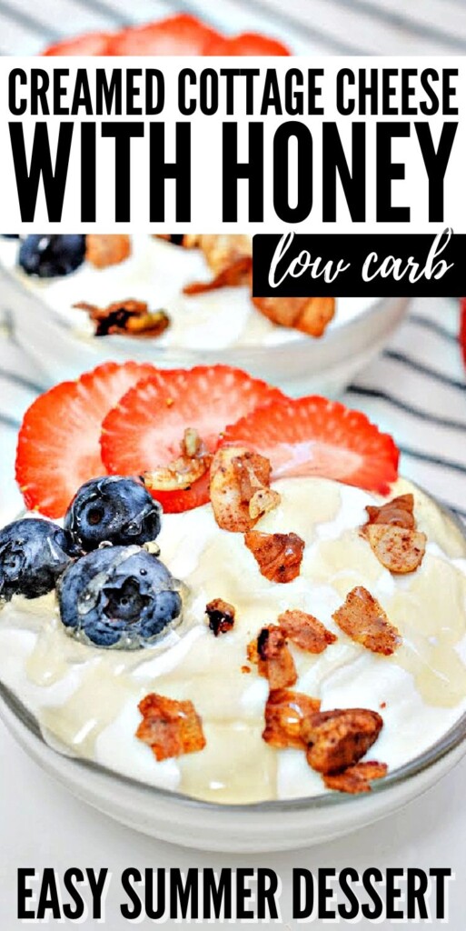 LowCarb Creamed Cottage Cheese With Honey