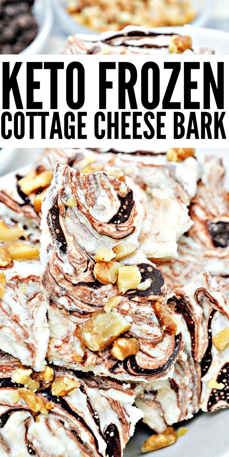 Keto Frozen Cottage Cheese Bark