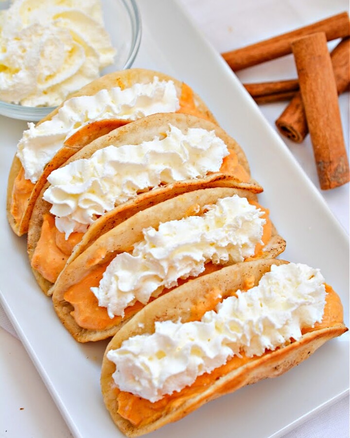 Keto Pumpkin Pie Tacos