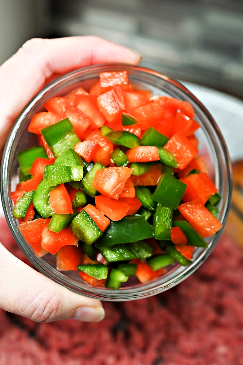 Red and Green Bell Peppers