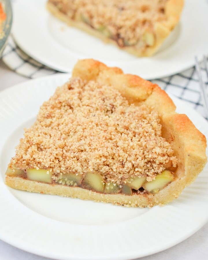 A slice of Keto Apple Pie