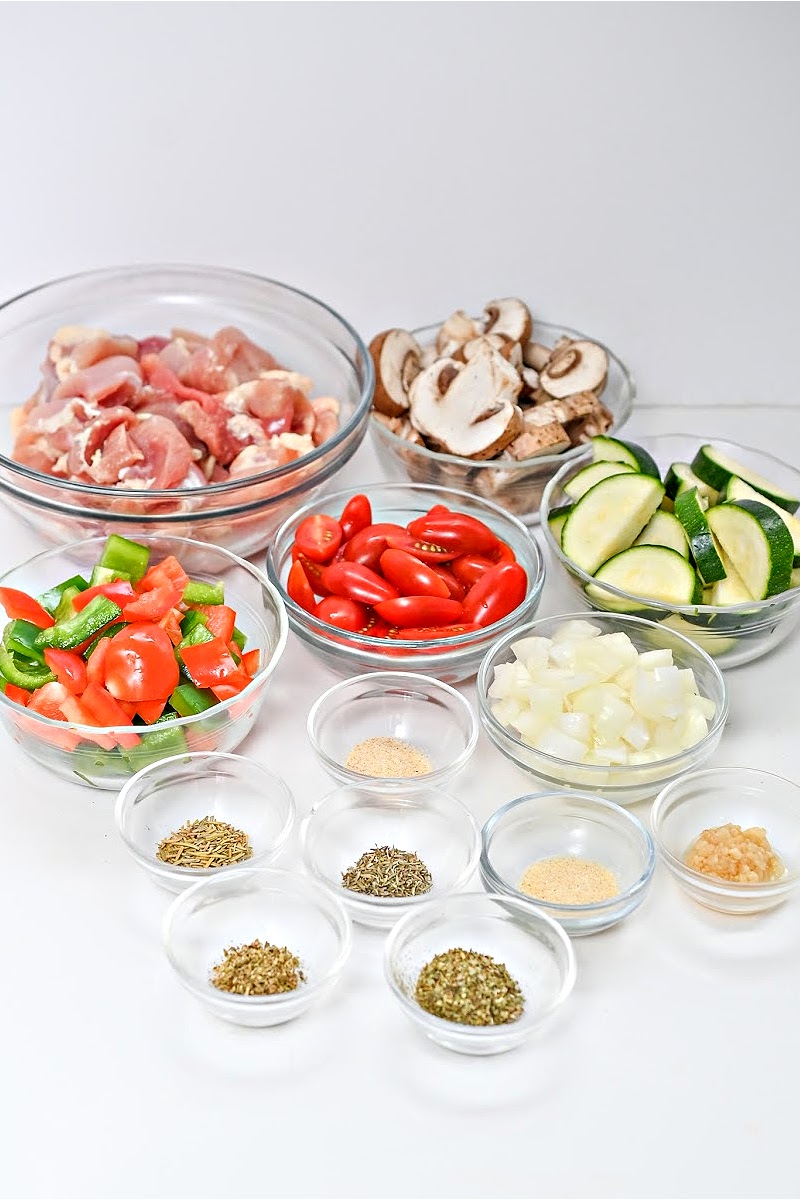 Keto Italian Chicken Skillet Ingredients