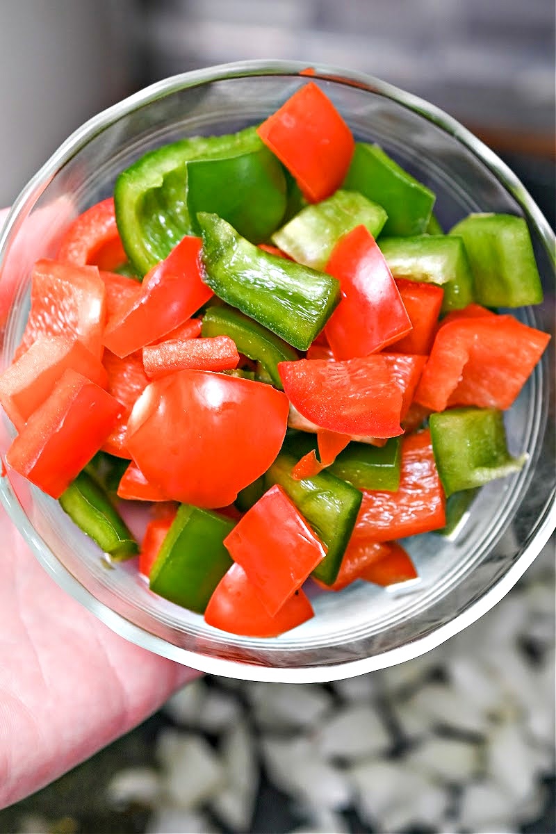 Red and Green Bell Peppers