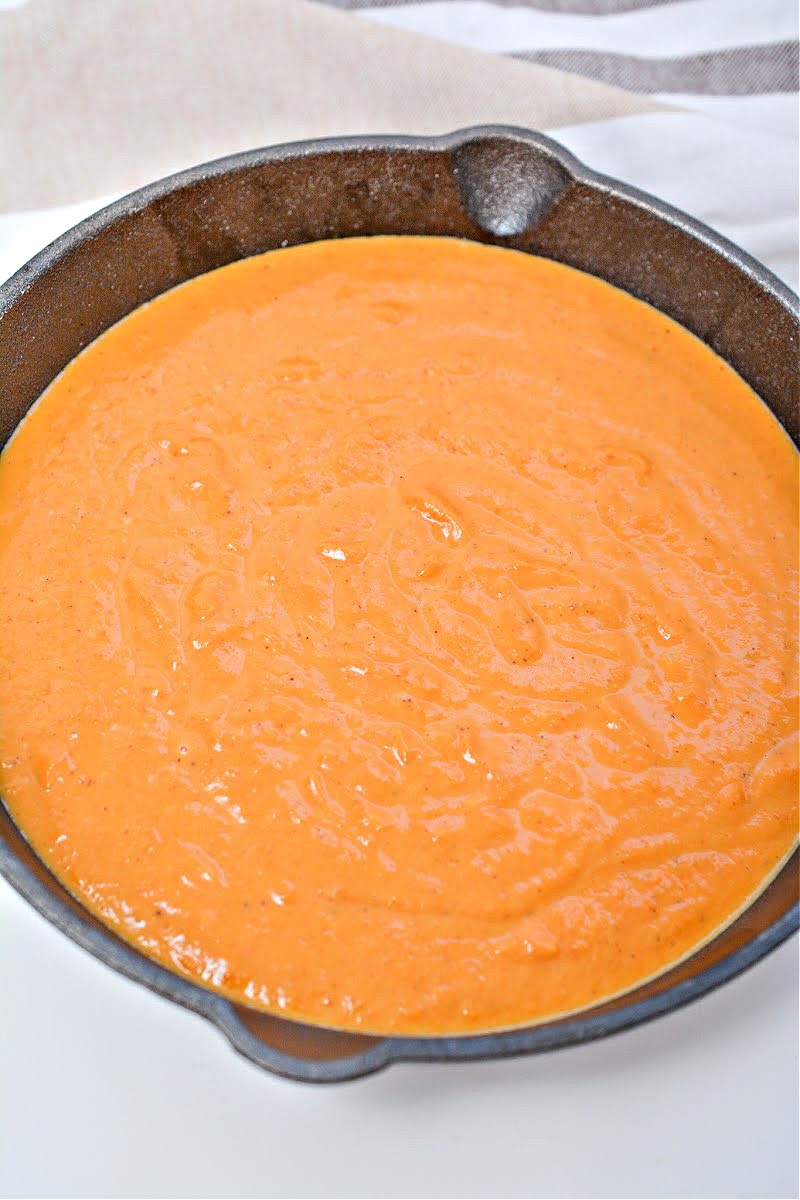 Pumpkin Puree in a skillet