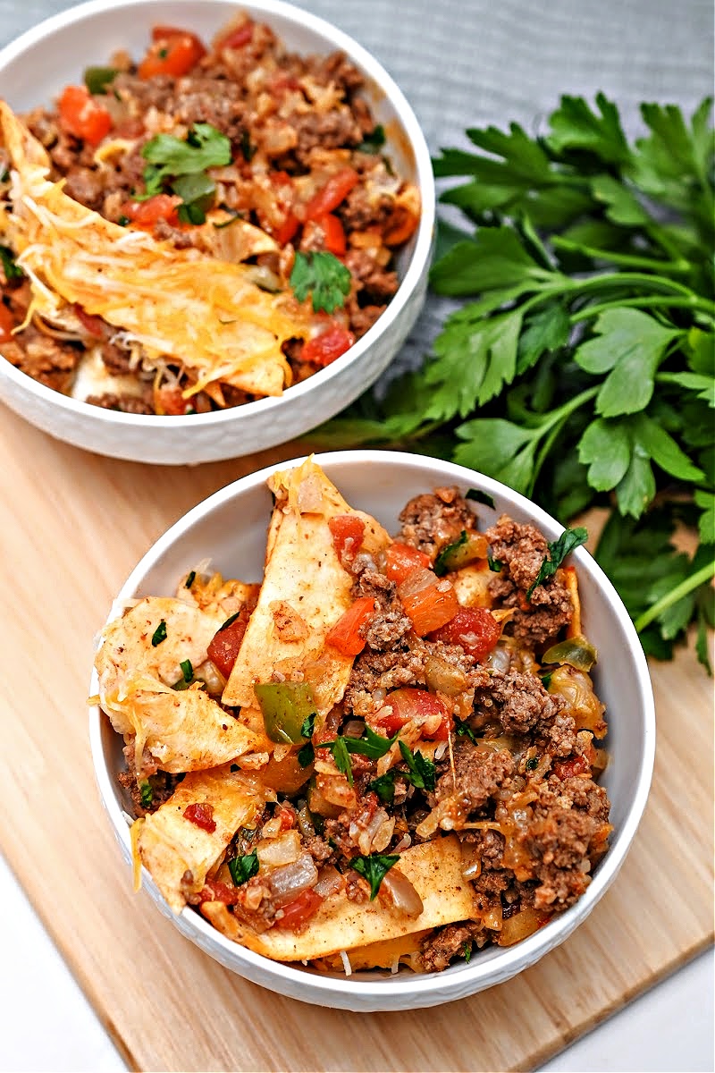 Keto Beef Burrito Skillet