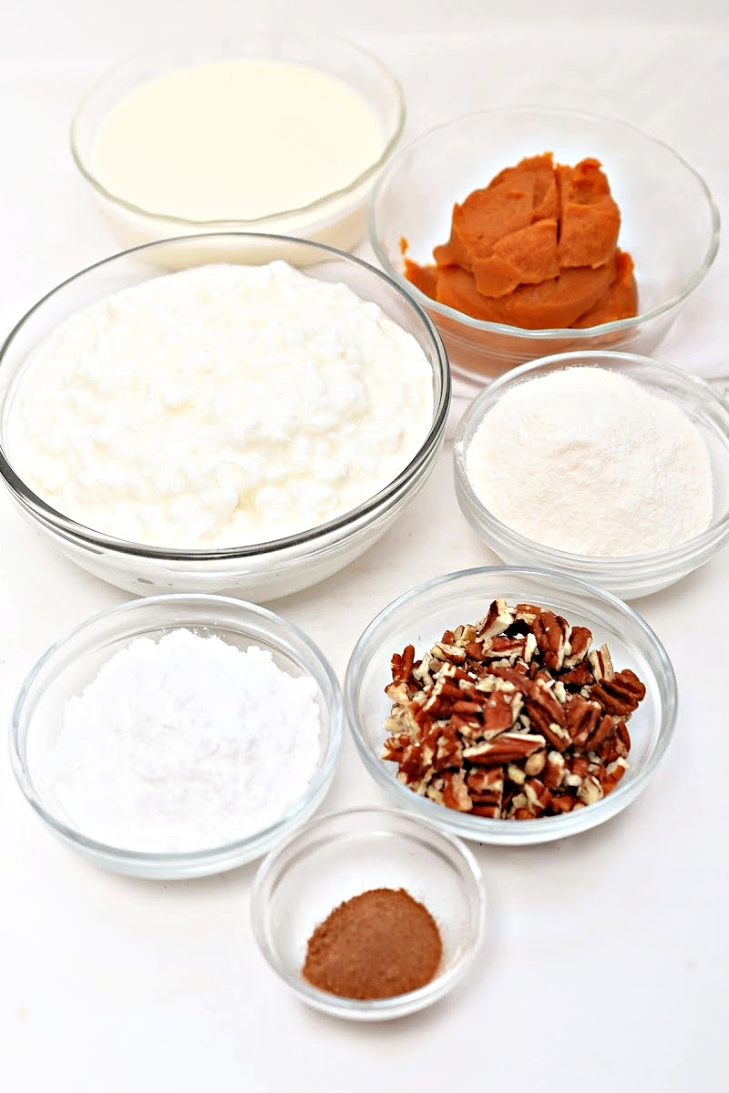 Keto Pumpkin Pudding With Cottage Cheese Ingredients