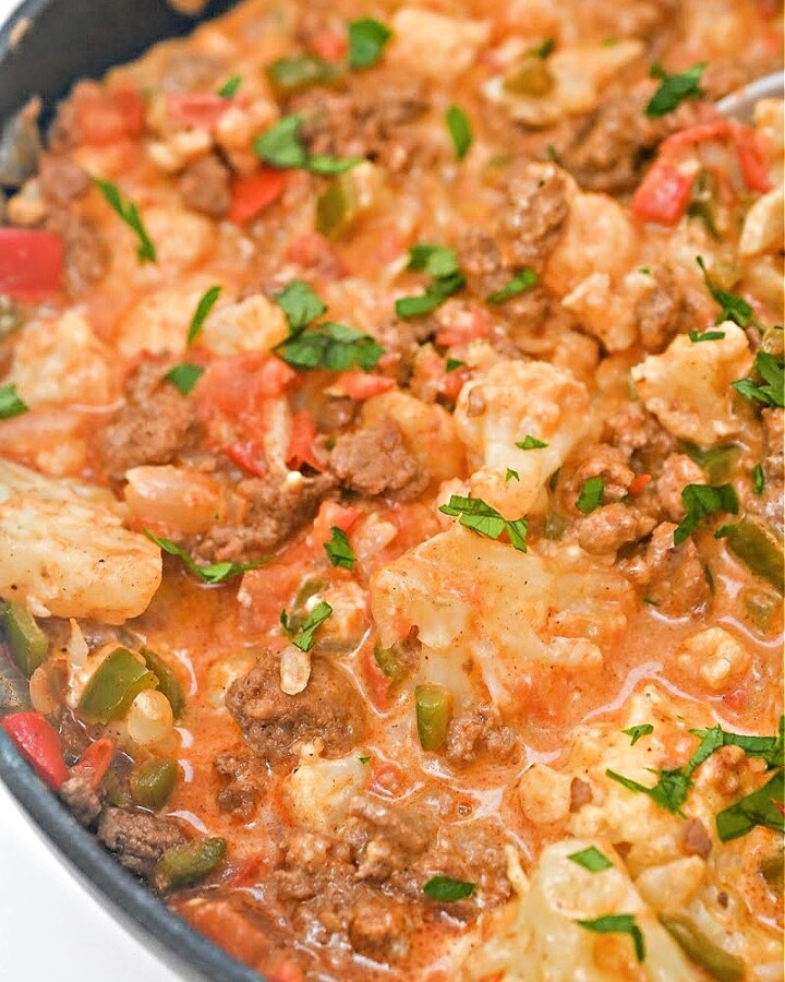 Keto Chili Mac Skillet