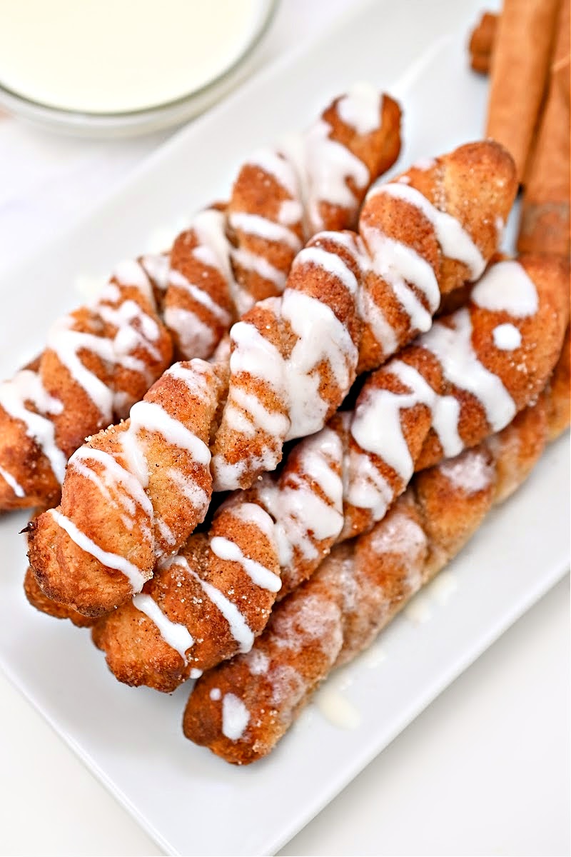 Keto Air Fryer Cinnamon Sugar Twists-image
