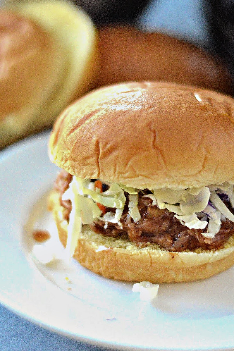Keto Crockpot Root Beer BBQ Pulled Pork Sandwiches