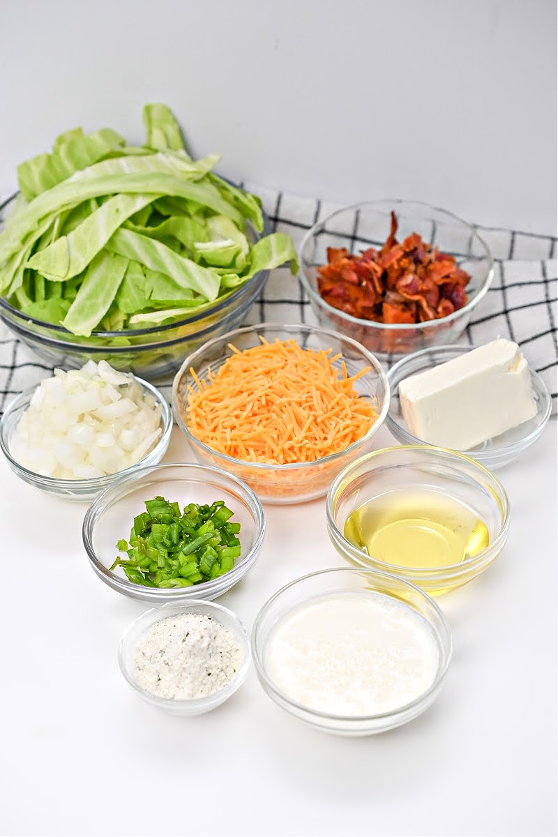 Keto Creamy Bacon Ranch Fried Cabbage