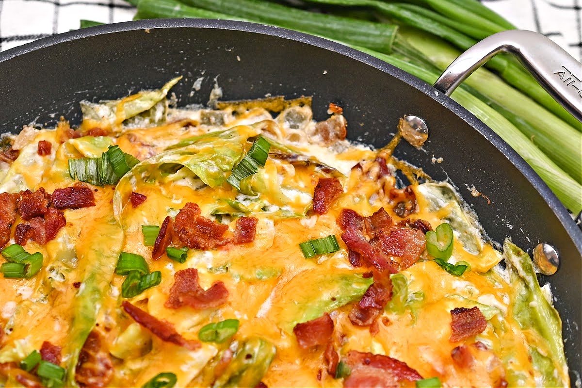 Keto Creamy Bacon Ranch Fried Cabbage