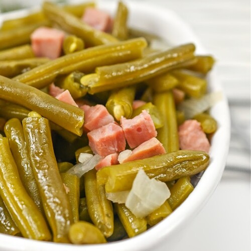 LowCarb Slow Cooker Green Beans and Ham
