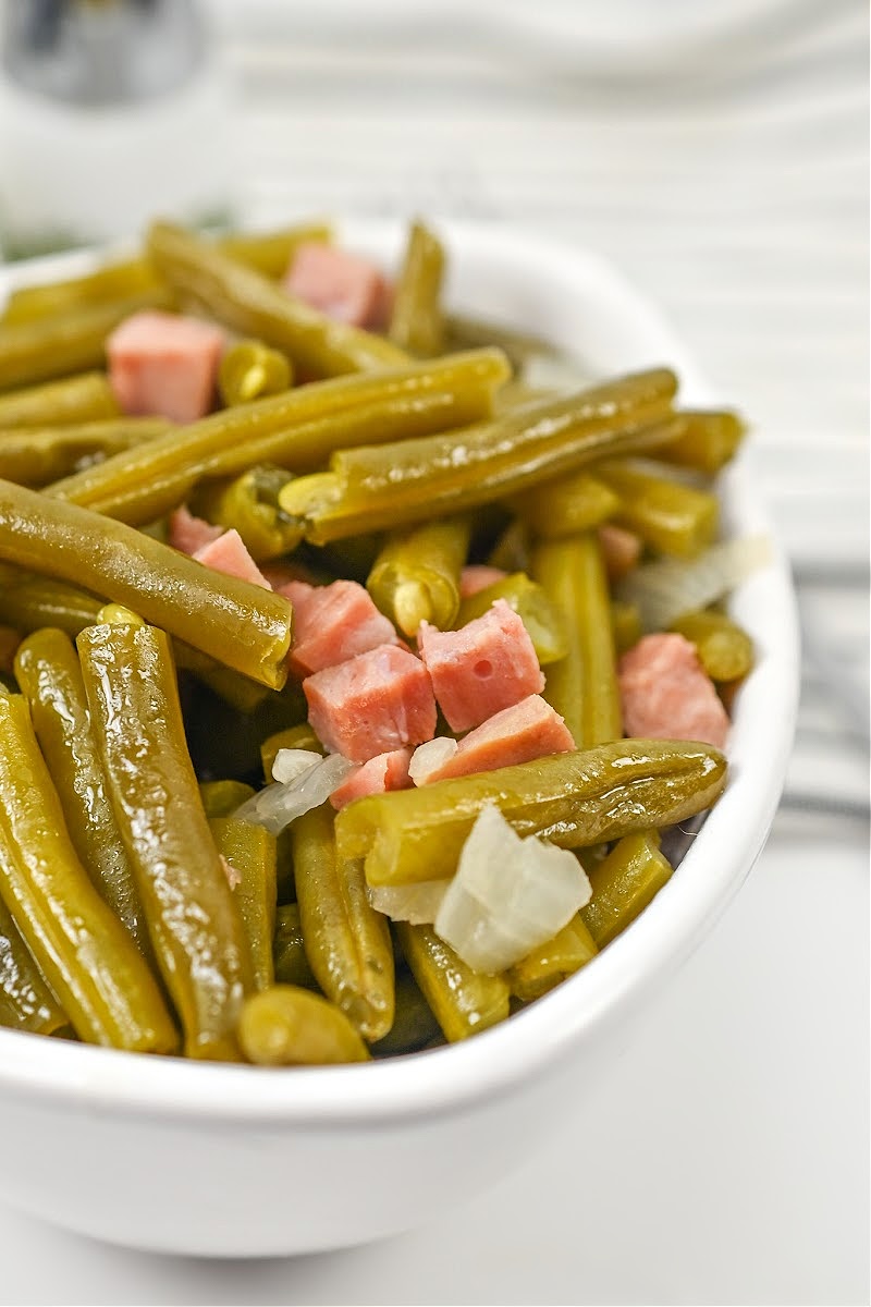 Low Carb Slow Cooker Green Beans and Ham