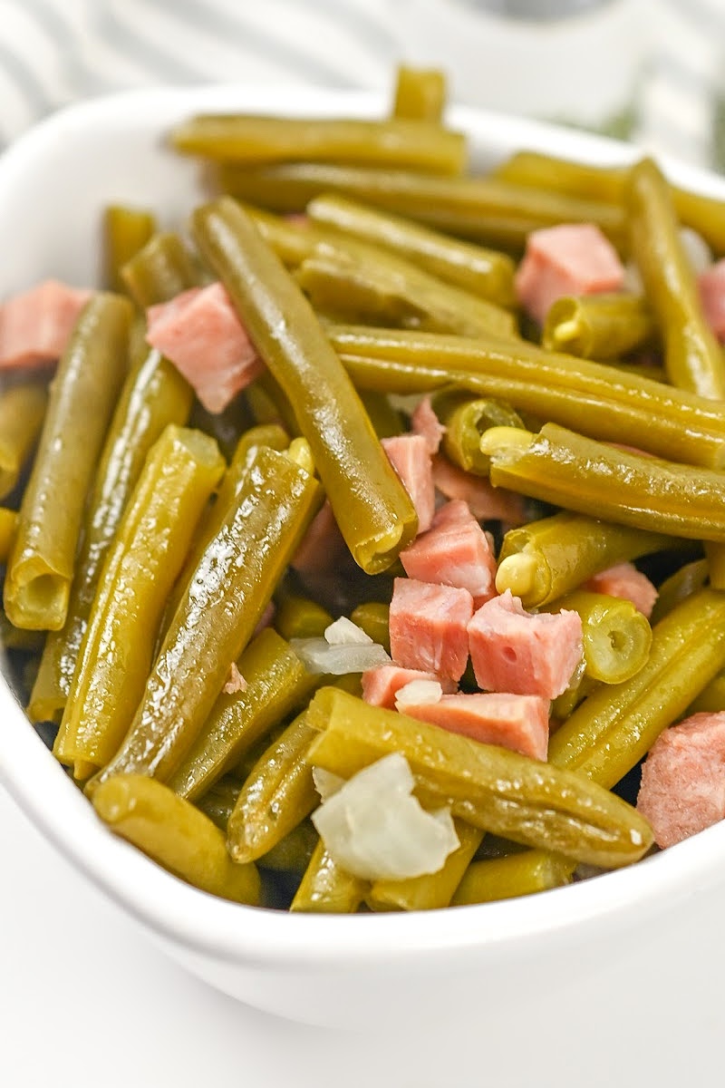 Low Carb Slow Cooker Green Beans and Ham