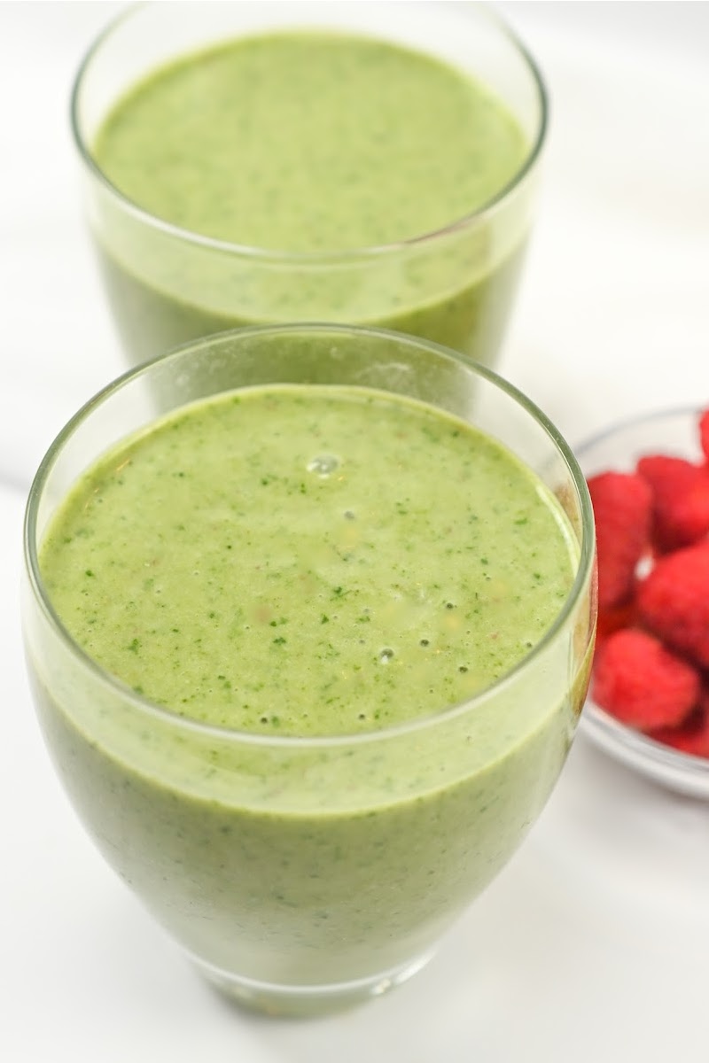 two green smoothies