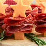 Keto Meat and Cheese Christmas Trees