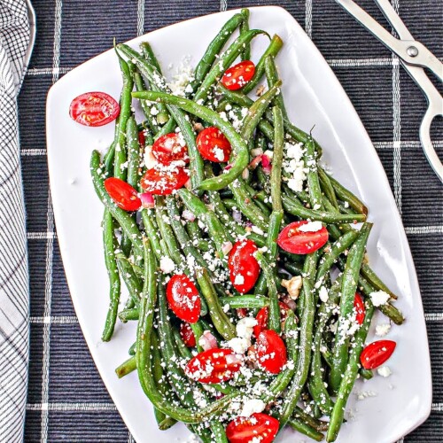 LowCarb Marinated Green Beans and Tomatoes