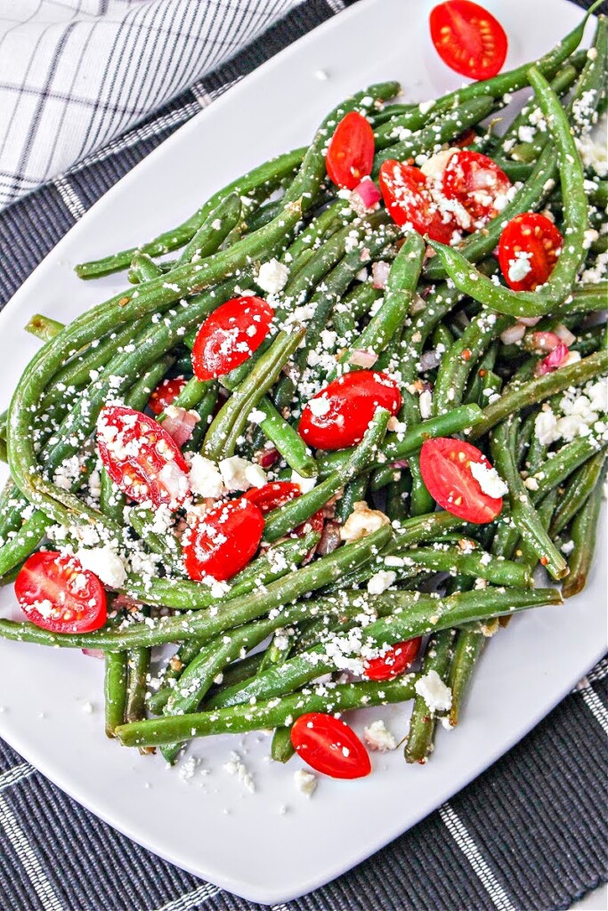 LowCarb Marinated Green Beans and Tomatoes