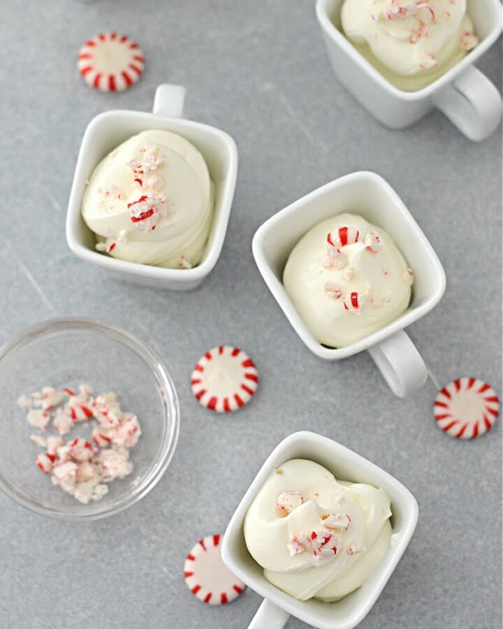 Keto Peppermint Mousse Shooters