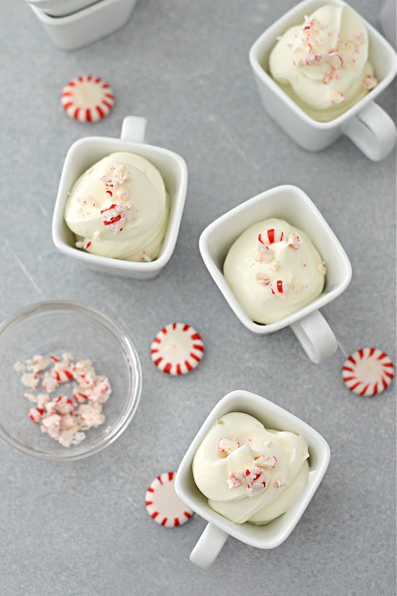 Keto Peppermint Mousse Shooters