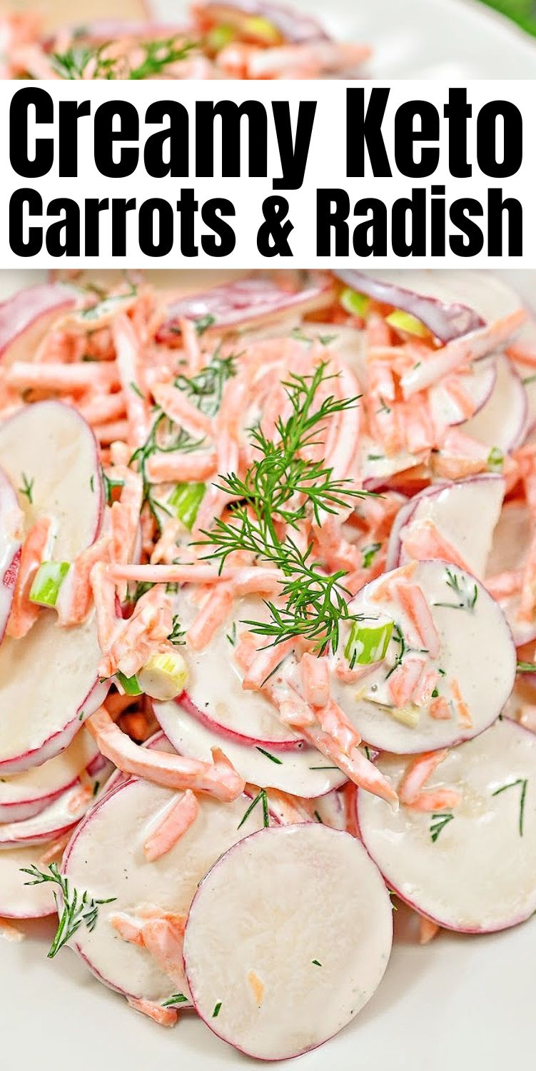 Keto Carrot and Radishes Salad