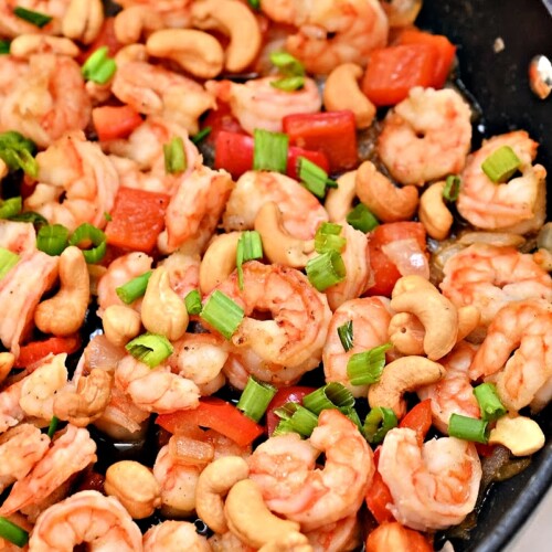 Keto Cashew Shrimp