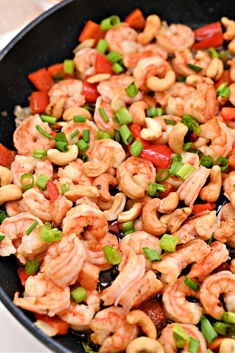 Keto Cashew Shrimp