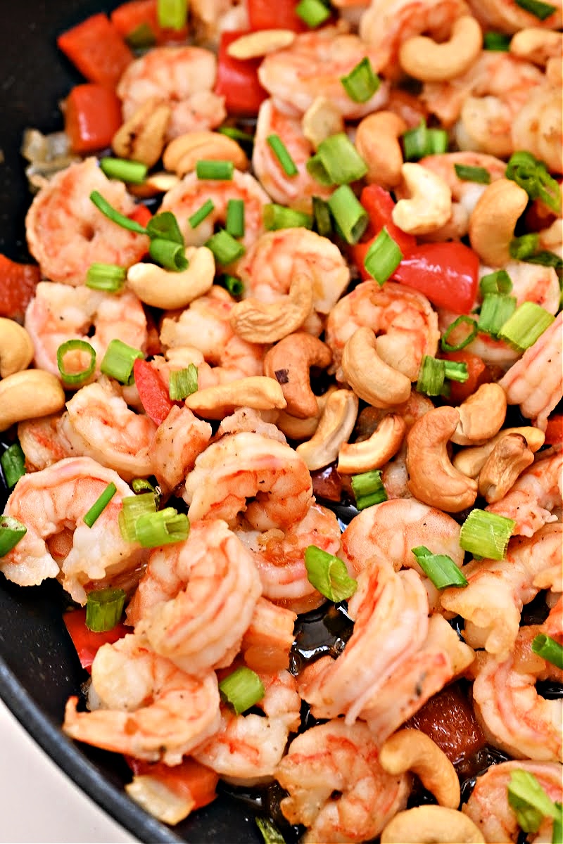 Keto Cashew Shrimp