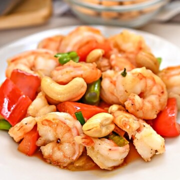 Keto Cashew Shrimp