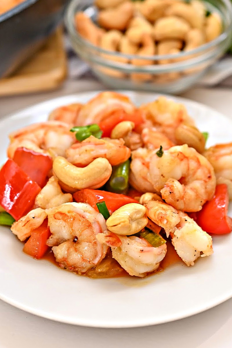 Keto Cashew Shrimp