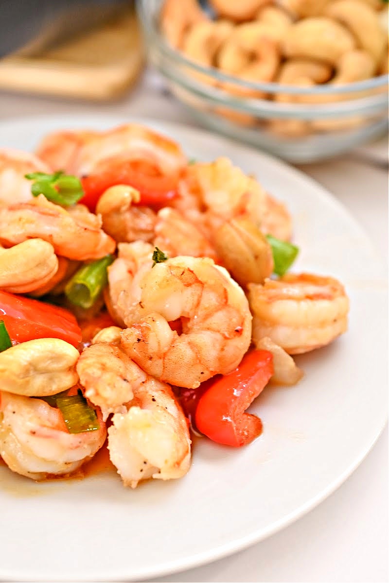 Keto Cashew Shrimp