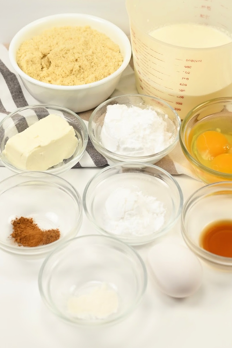 Keto Custard Pie Ingredients
