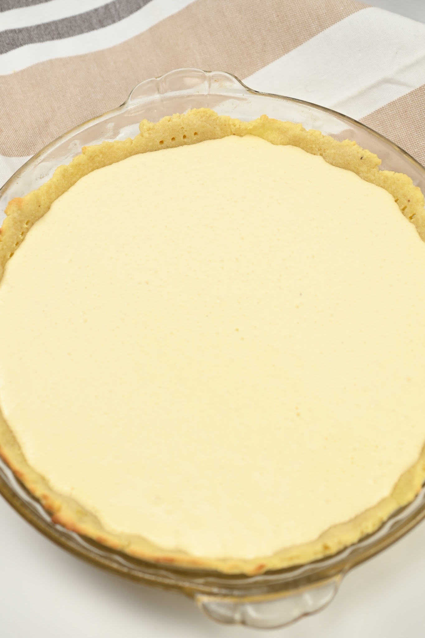 Unbaked Keto Custard Pie
