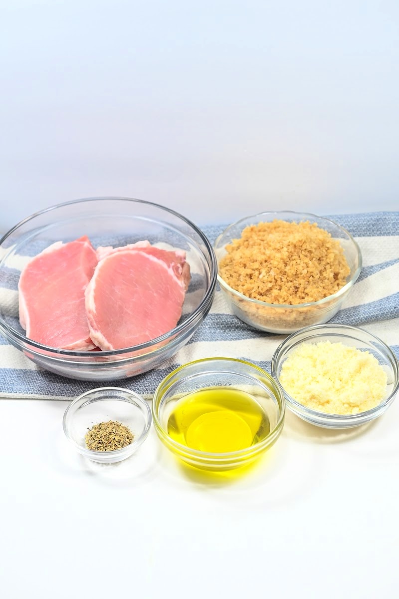 Keto Air Fryer Shake and Bake Pork Chops Ingredients