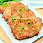 Keto Air Fryer Shake and Bake Pork Chops
