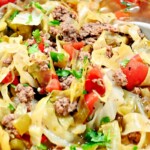 Keto Beef and Cabbage Noodle Soup