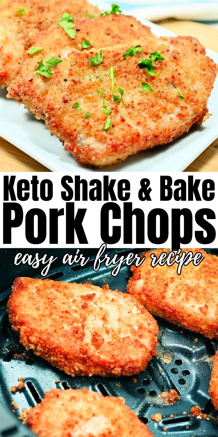 Keto Air Fryer Shake and Bake Pork Chops