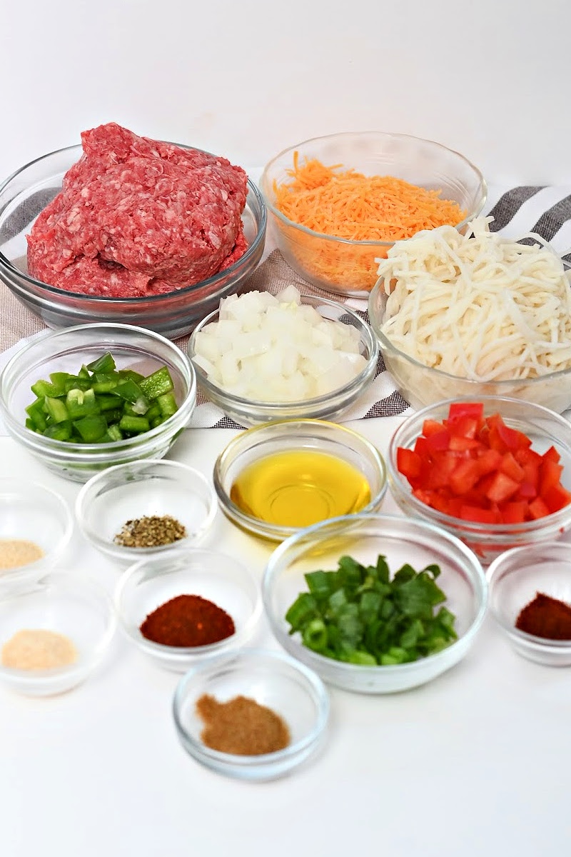 Keto Taco Spaghetti Ingredients