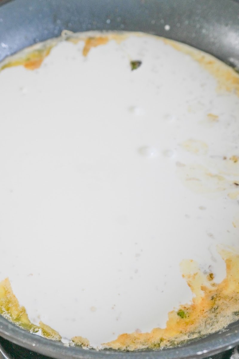 Making Alfredo Sauce