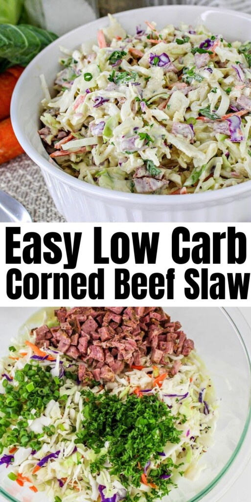 Low Carb Corned Beef Slaw - Easy Keto Friendly Recipe