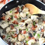 Keto Ranch Mushroom and Chicken Skillet