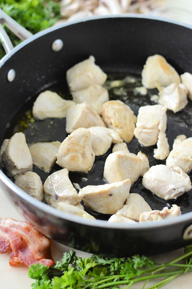 Keto Ranch Mushroom and Chicken Skillet