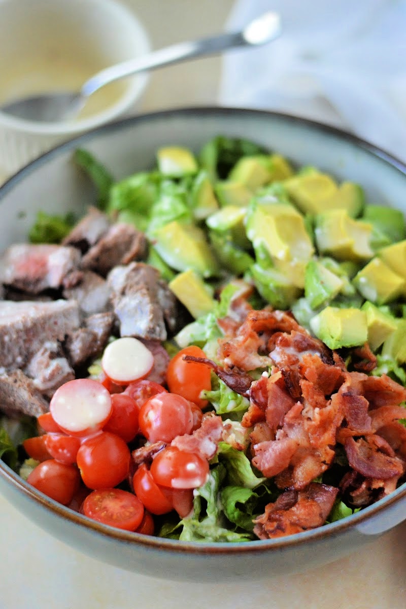 Keto Chopped BLT Steak Salad