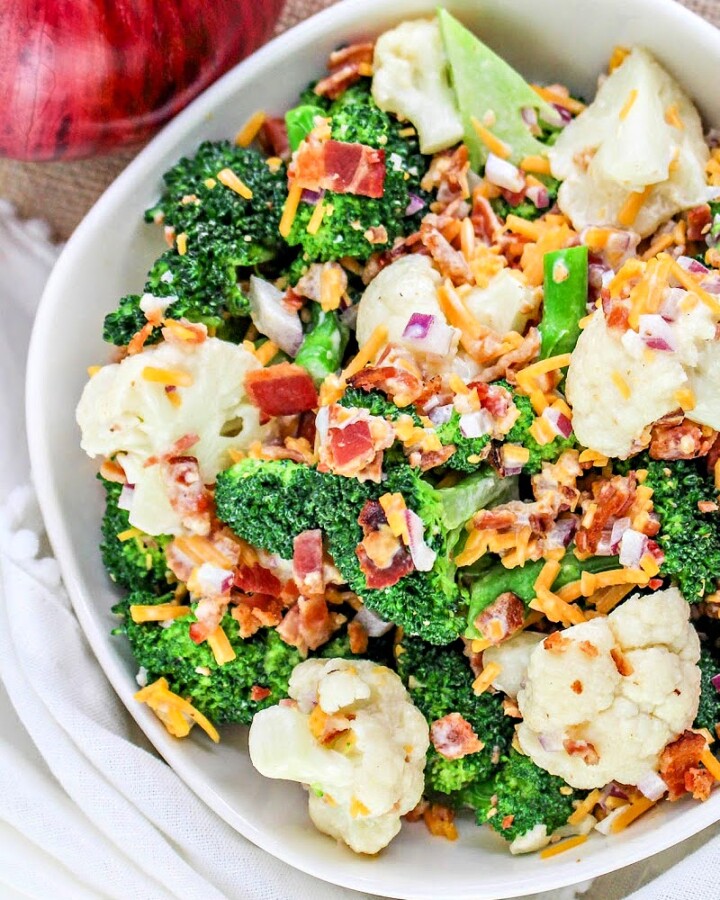 Low Carb Amish Broccoli Salad