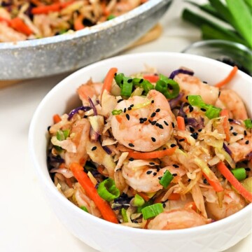 Keto Shrimp Egg Roll in a Bowl